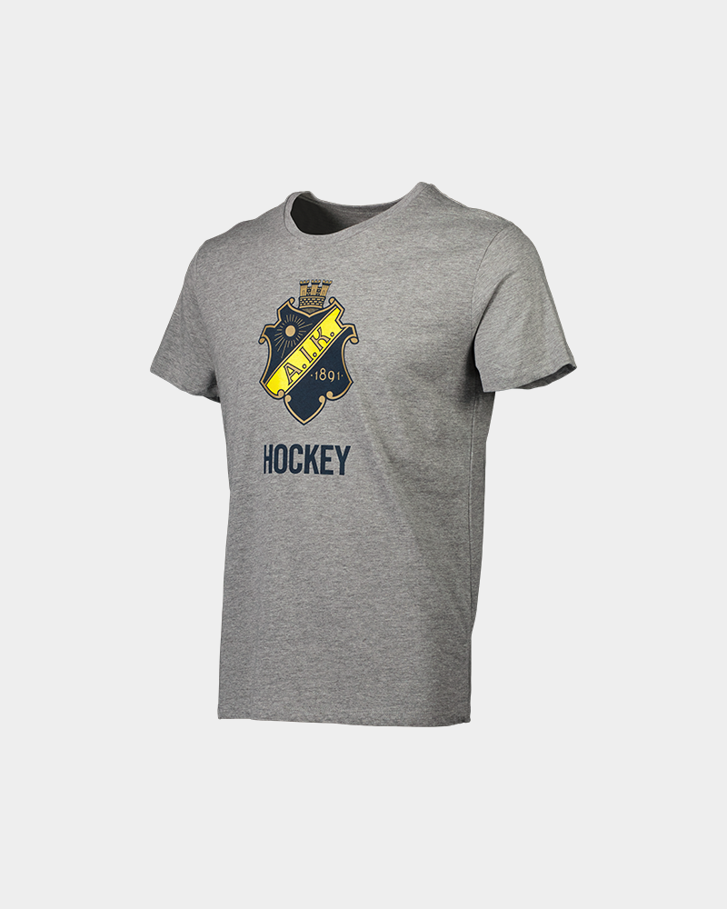 T-shirt sköld - gråmelerad