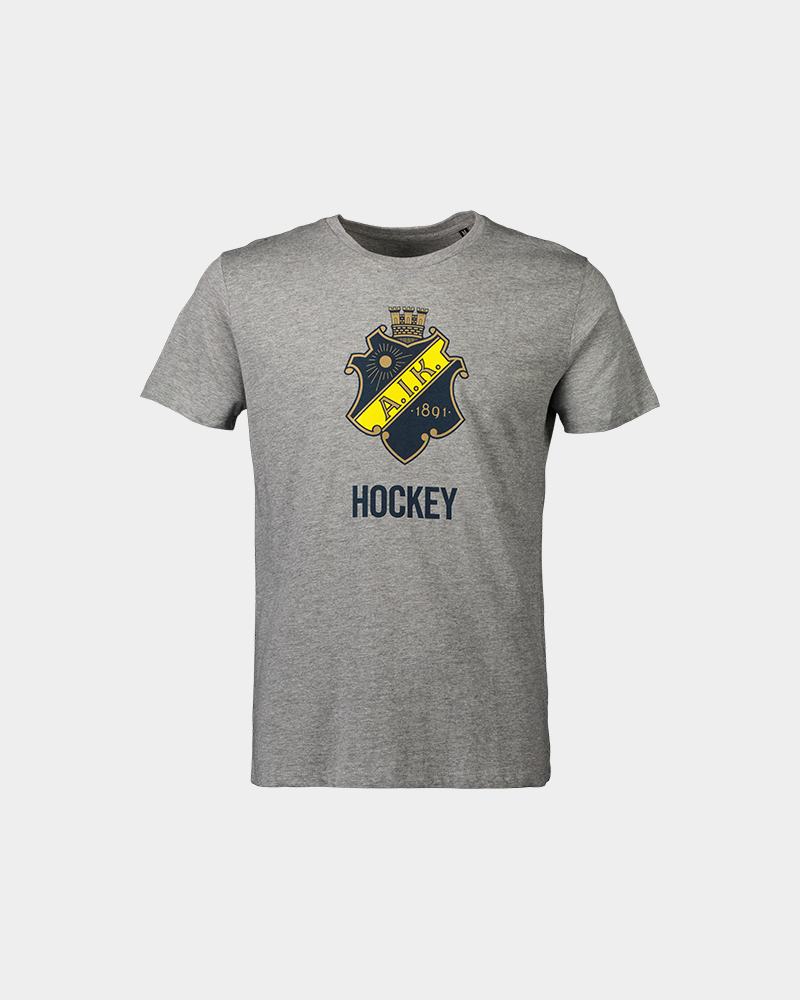T-shirt sköld - gråmelerad