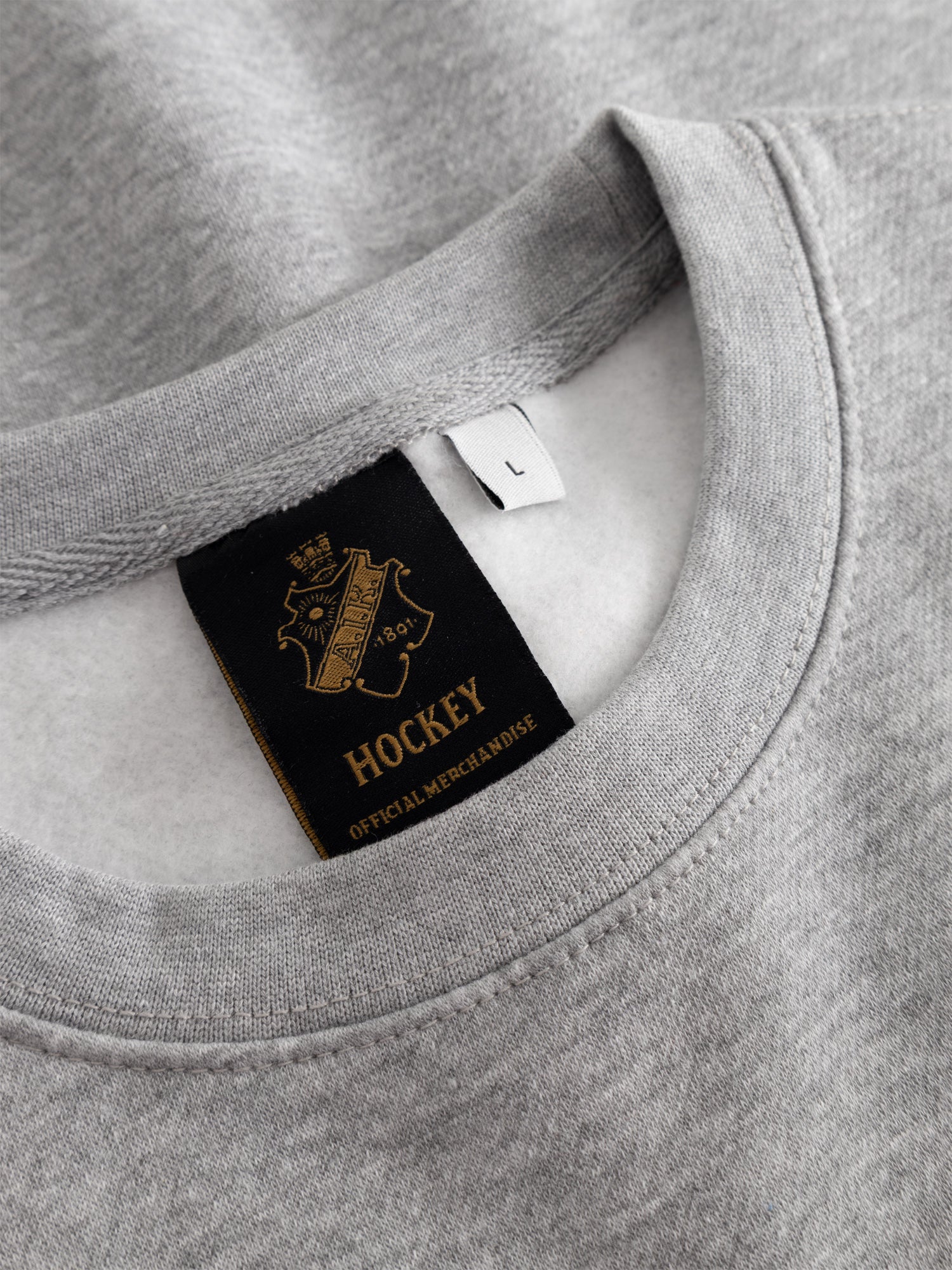 Sweatshirt gråmelerad Igår Idag