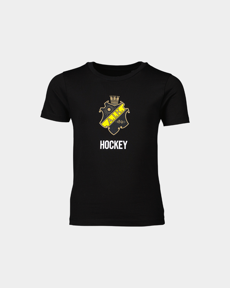 svart t-shirt med AIK tryck